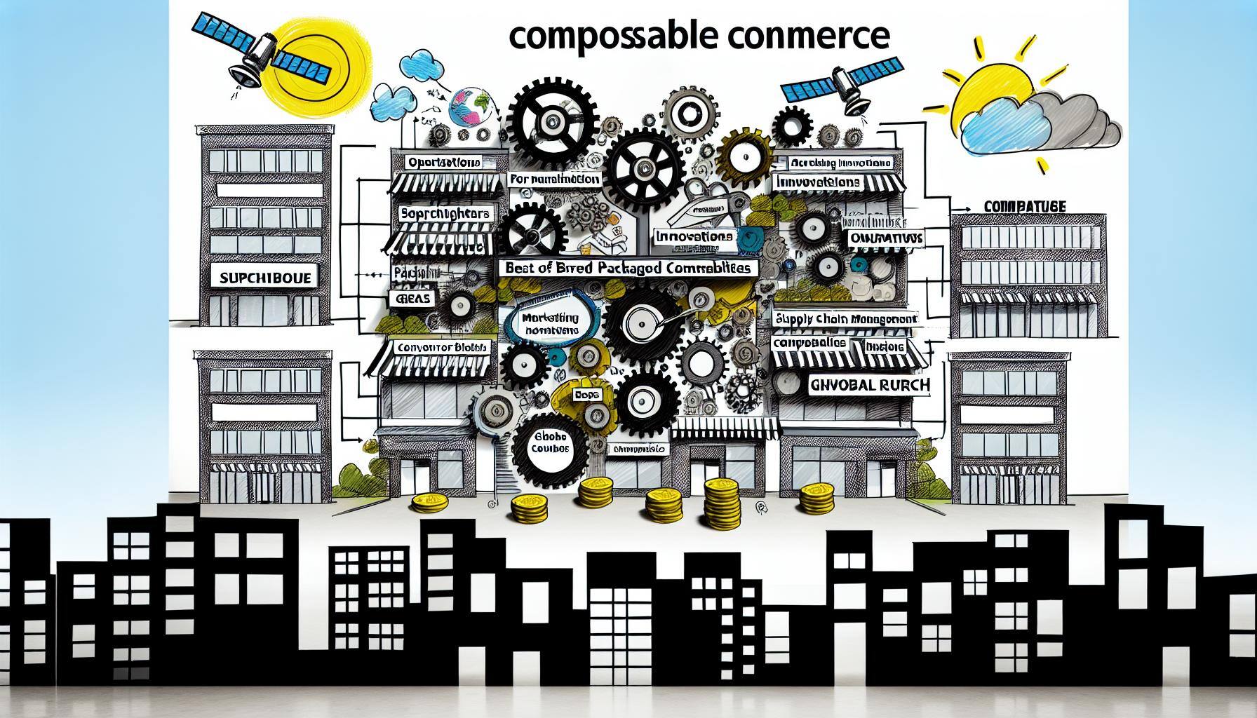 Composable commerce with best of breed packaged business capabilities